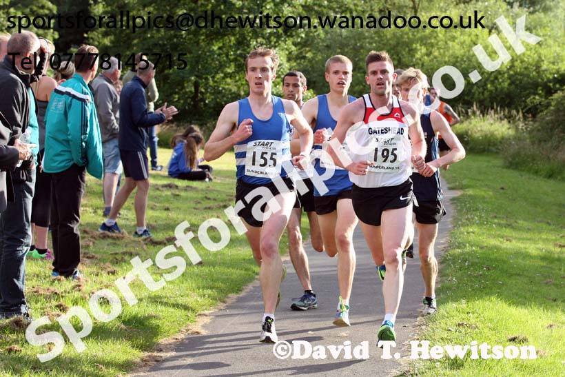Senior mens Sunderland 5k Road Race. Photo: David T. Hewitson/Sports for All Pics
